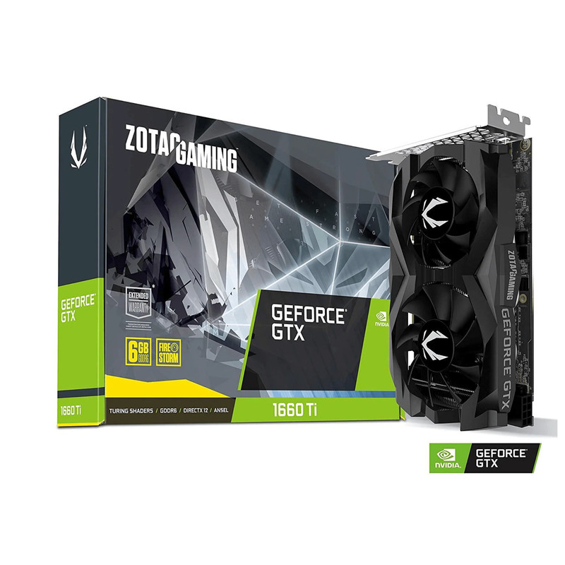 Zotac Gaming GeForce GTX 1660 Ti 6GB GDDR6 PCI-E Gen 3x4 - Graphics Card - كرت الشاشة